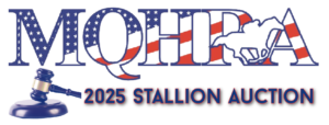 MQHRA Stallion Auction Logo 2025